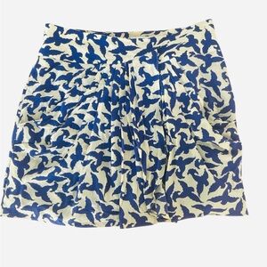 Anthropologie Leifsdottir silk Skirt birds New with Tags